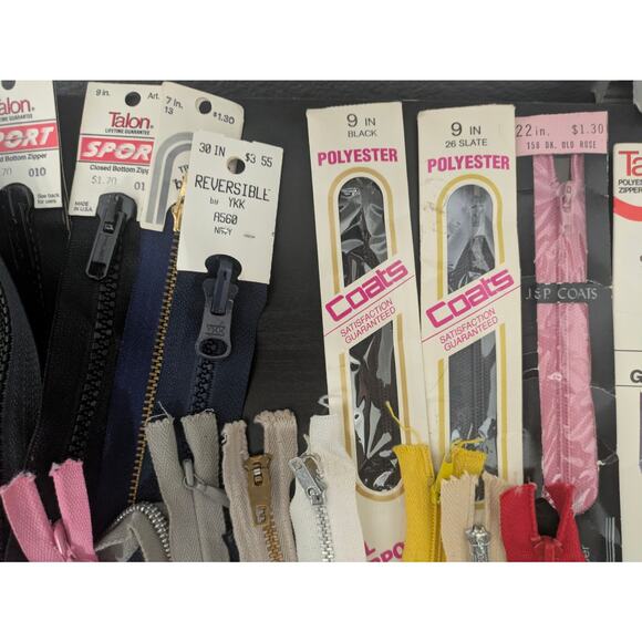 Zipper Lot various sizes and types - Picture 6 of 8